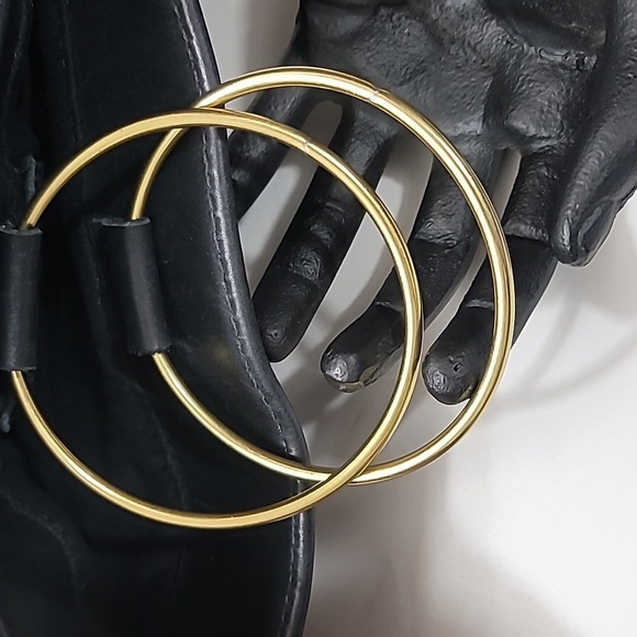 PARKER CLAY NYLA BLACK LEATHER BRASS CLUTCH CARRYALL PURSE FOLDOVER HANDBAG OSFM - Picture 5 of 13